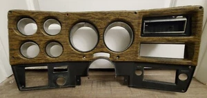 73-80 Chevy GMC Woodgrain AC tablero bisel camioneta pickup calibre grupo C10 C20 - Imagen 1 de 6
