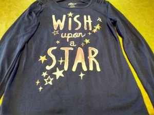 ~Girl's Circo Purple Long Sleeve Top Wish Upon A Star M 7/8   - Picture 1 of 4