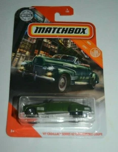 MATCHBOX 2020 MBX CITY 9/100 - '41 CADILLAC SERIES 62 CONVERTIBLE COUPE GREEN - Picture 1 of 3