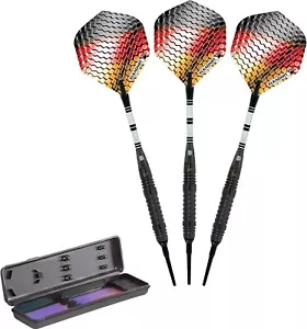 Elkadart Titanium 90% Tungsten Soft Tip Darts Black Titanium Coating 18 Grams - Picture 1 of 3