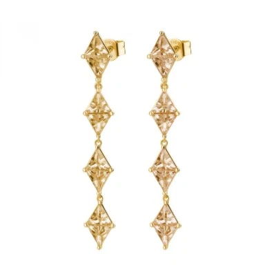 ROSATO GIOIELLI VITTORIA ORECCHINI PENDENTI CON ZIRCONI IN ARGENTO 925 RZVT26 - Immagine 1 di 4