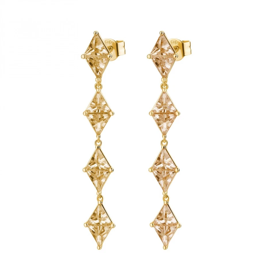 ROSATO GIOIELLI VITTORIA ORECCHINI PENDENTI CON ZIRCONI IN ARGENTO 925 RZVT26 - Immagine 1 di 4