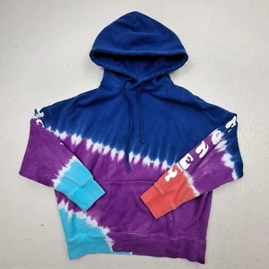 Young Money x American Eagle Hoodie Mens Medium Blue Purple Tie Dye Lil Wayne - Picture 1 of 17