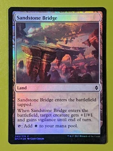 FOIL Sandstone Bridge x1 Battle for Zendikar 1x Magic the Gathering MTG - Picture 1 of 1