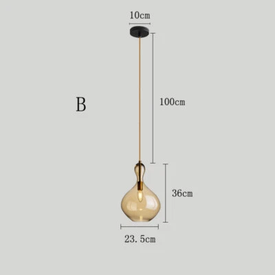 Lámpara colgante para el hogar Lámpara de barra Comedor Luces colgantes Tienda Lámpara de techo de vidrio Foto 1 de 4