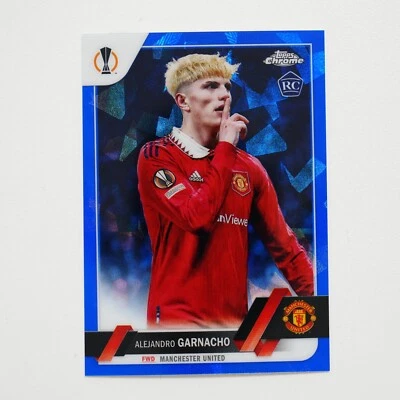 2022-23 Topps Chrome Sapphire UEFA Alejandro Garnacho Image Variation RC #50 - Image 1 of 2