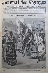 JOURNAL DES VOYAGES N° 746 of 1891 CIRCUS ZOULOF in CHINA / GUYAN EXPLORERS - Picture 1 of 2