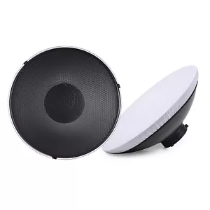 Bowens Mount Beauty Dish Diffuser Reflector + Honeycomb Grid + Soft Cloth R9U0 - Picture 1 of 12