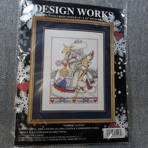 Design Works Nordic Santa 5446 Counted Cross Stitch ( 12” X 16” ) Anne Gilbert - Picture 1 of 8