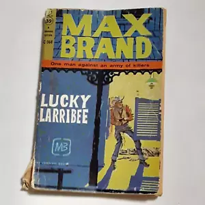 1959 paperback Max Brand Lucky Larribee Western pocket books - Imagen 1 de 2
