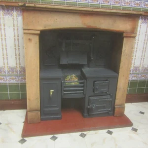 1/12 scale Dolls House,  Built-in kitchen range; now in stock  H&H KRB3W   - Picture 1 of 1
