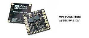 **Placa de distribución de energía Matek Mini Power Hub GENUINA 5V y 12V BEC FPV Drone - Imagen 1 de 6