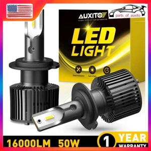 2X AUXITO H7 LED Headlight Bulbs Conversion Kit High Low Beam Replace Halogen - Picture 1 of 14
