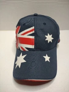 Baseballmütze Kappe Australien Aussie rot weiß blau Flagge Hakenschlaufe Einheitsgröße FA - Bild 1 von 11