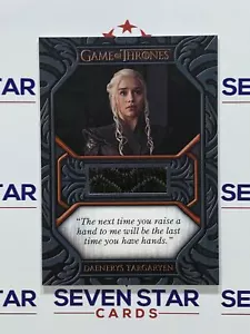 Game of Thrones Iron Anniversary Relikt Zitat Daenerys Targaryen Heben Sie Ihre Hand - Bild 1 von 1