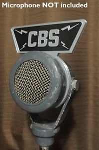 CBS w/ Bolts Flag for Vintage Turner 99 999 99C microphone Executone / Stromberg - Picture 1 of 8