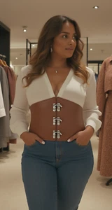 Women Fashion Elastic Wide Stretch Western Brown Corset Belt Hooks Closer M L XL - Picture 1 of 24