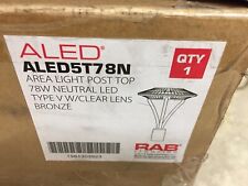 RAB ALED5T78N - 78 watts - DEL - luminaire post-top - avec matériel.