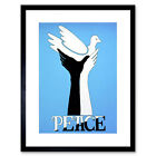 Ad Political Civil Rights African American Dove Peace Framed Print 12x16 Inch