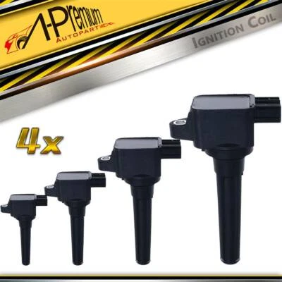 4Pcs Ignition Coils Pack for Mitsubishi Lancer 2008-2012 3-Pin L4 2.0L UF-599 - Image 1 of 4