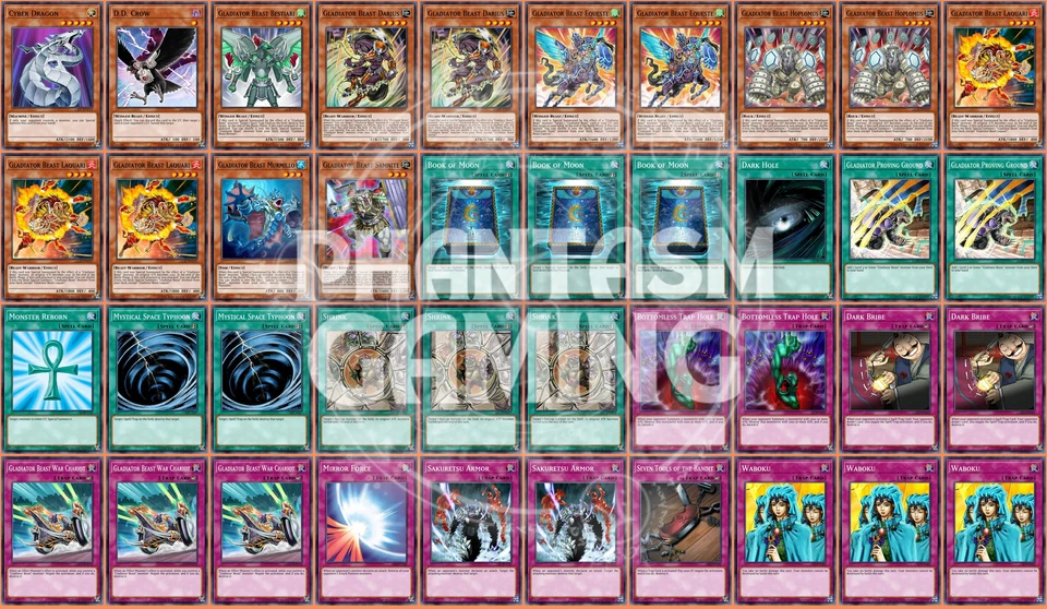 Gladiator Beast Deck War Chariot Cyber Dragon Monster Reborn Yugioh - Image 1 of 1