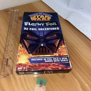 2006 Star Wars Flashy Foil Valentines 25 old stock Ephemera ‘B’ Open Box - Picture 1 of 6