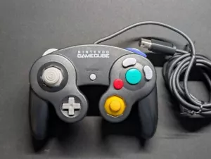 Nintendo Official GameCube Controller black NGC DOL-003 USED Tested - Picture 1 of 4