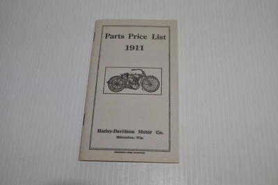 LISTA DE PRECIOS DE PIEZAS HARLEY DAVIDSON MOTOR CO 1911 - (LTA58) Foto 1 de 3