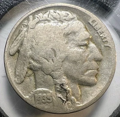1935-S Buffalo Nickel - Actual Coin Shown - Free Shipping & Tracking INV#17 - Image 1 of 2