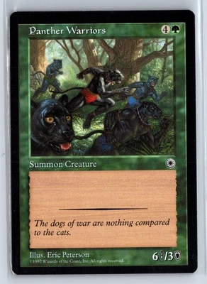 PANTHER WARRIORS – MTG Magic the Gathering Card – Portal – Common - Image 1 of 4