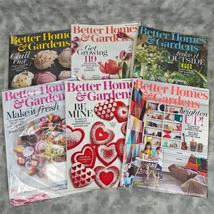 Better Homes & Gardens Magazin Lot (6) 2017-2018 Deko Gartenarbeit Lebensmittel - Bild 1 von 7