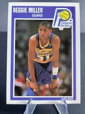 Oferta de inicio bajo como nueva 1989-90 Fleer Reggie Miller #65 Indiana Pacers/UCLA Foto 1 de 2