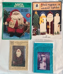 Vtg Christmas Halloween Fall Winter Holiday Wood Craft Patterns Crafting Lot - Picture 1 of 4