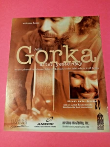 John Gorka 10x13 Magazine Ad for After Yesterday 1998 Red House Records Comeback - Picture 1 of 2