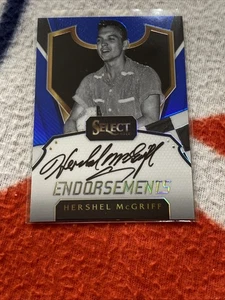 2017 PANINI SELECT HERSHEL McGRIFF BLUE PRIZM AUTO /99! NASCAR LEGEND - Picture 1 of 7