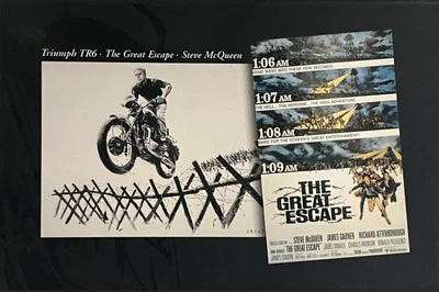 Minichamps 1/12 122133500 Moto Triumph TR6 Steve McQueen The «Great Escape» Cool - Photo 1/4