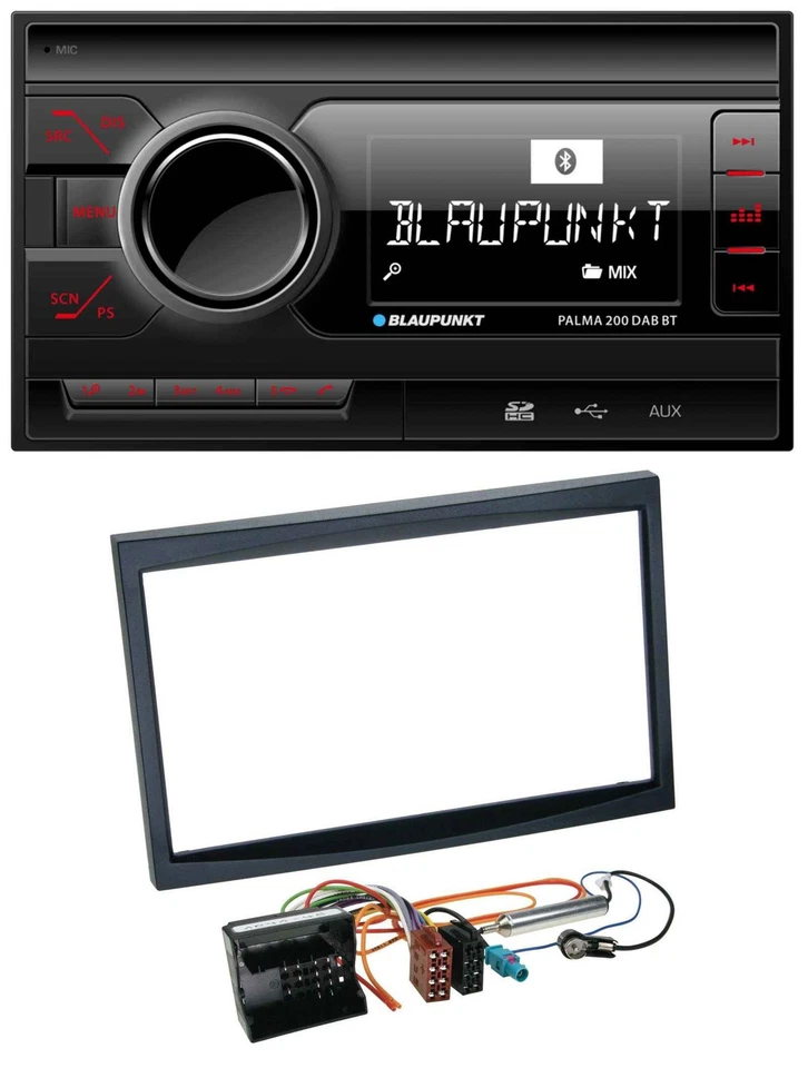 Blaupunkt MP3 Bluetooth DAB 2DIN SD USB Autoradio für Citroen C3 C2 Berlingo Jum - Bild 1 von 4
