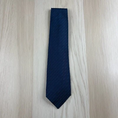Corbata de diseñador Versace Classic V2 para hombre azul borocco jacquard seda 57x4 pulgadas Foto 1 de 4