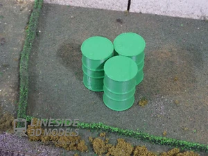 Barriles de aceite 3 x 1:22.5 G escala 200L (LS4008) Ferrocarril de jardín impreso en 3D VERDE - Imagen 1 de 5