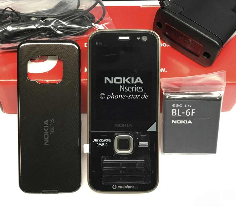 Nokia  N78 - Schwarz (Ohne Simlock) Smartphone