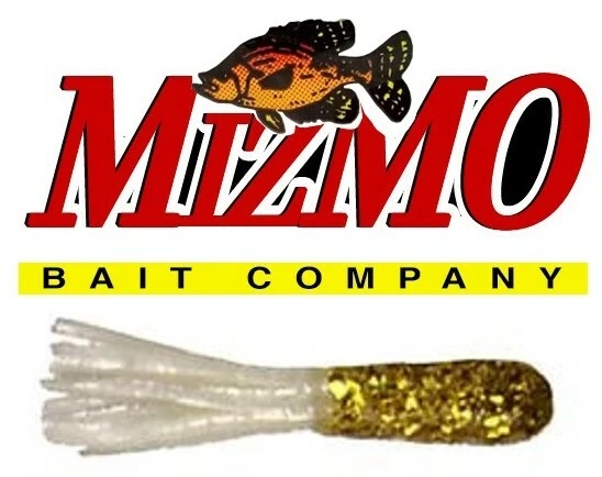 Tubos Mizmo Crappie Panfish 1,5 pulgadas plumeros 11305 oro brillo perla cola blanca Foto 1 de 1