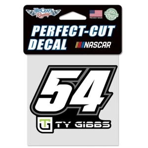 Ty Gibbs 2023 Wincraft #54 Perfect Cut Decal 4x4 FREE SHIP! - Picture 1 of 1