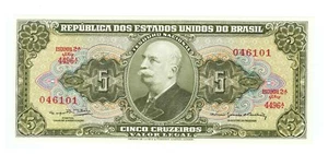 BRASIL 5 CRUZEIROS - P-176d - año 1964 - Billete - UNC - Imagen 1 de 2