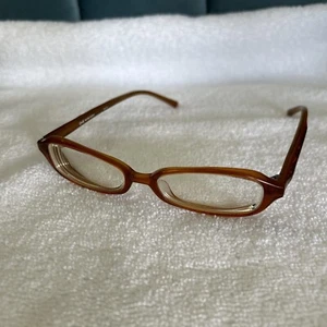 O&X New York Eyeglasses Frame Japan OP-03 49-06 143 Brown Adult Plastic - Picture 1 of 4
