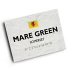 A3 PRINT - Mare Green, Somerset - Lat/Long ST3326
