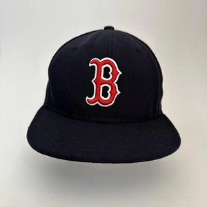 Vintage Boston Red Sox JQ Baseball Hat New Era Fitted Cap Sz 6 7/8 54.9 cm RARE - Picture 1 of 12
