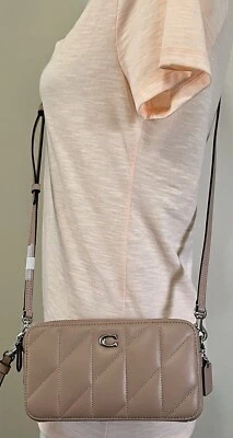 Bolso Bandolera Pequeño COACH CM531 Cuero Buff Doble Cremallera Foto 1 de 4