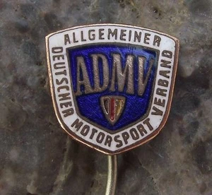ADMV Allgemeiner Deutscher Motorsport Verband Motor Racing Association Pin Badge - Picture 1 of 8