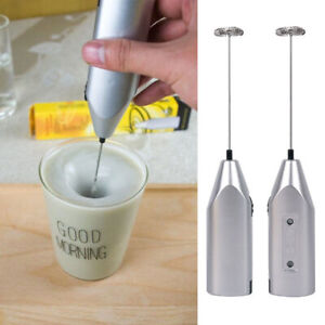 Milk Frother Mixer Whisk Electric Egg Beater Coffee Foamer Kitchen Baking UK
