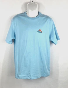 Tommy Bahama Mens Graphic Blue T Shirt Yer Out! Cigar Sz S UPF 30 Double Sided - Picture 1 of 12